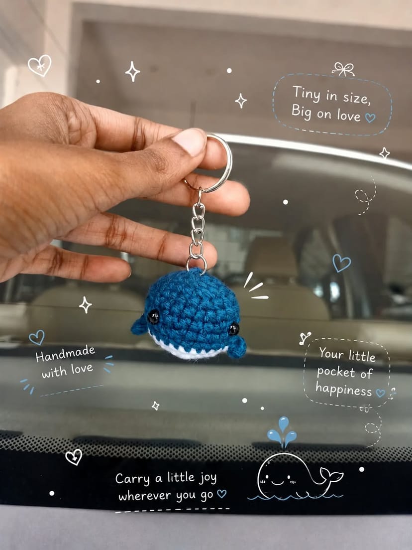 Magnetic Kissing Dolphin Keychains